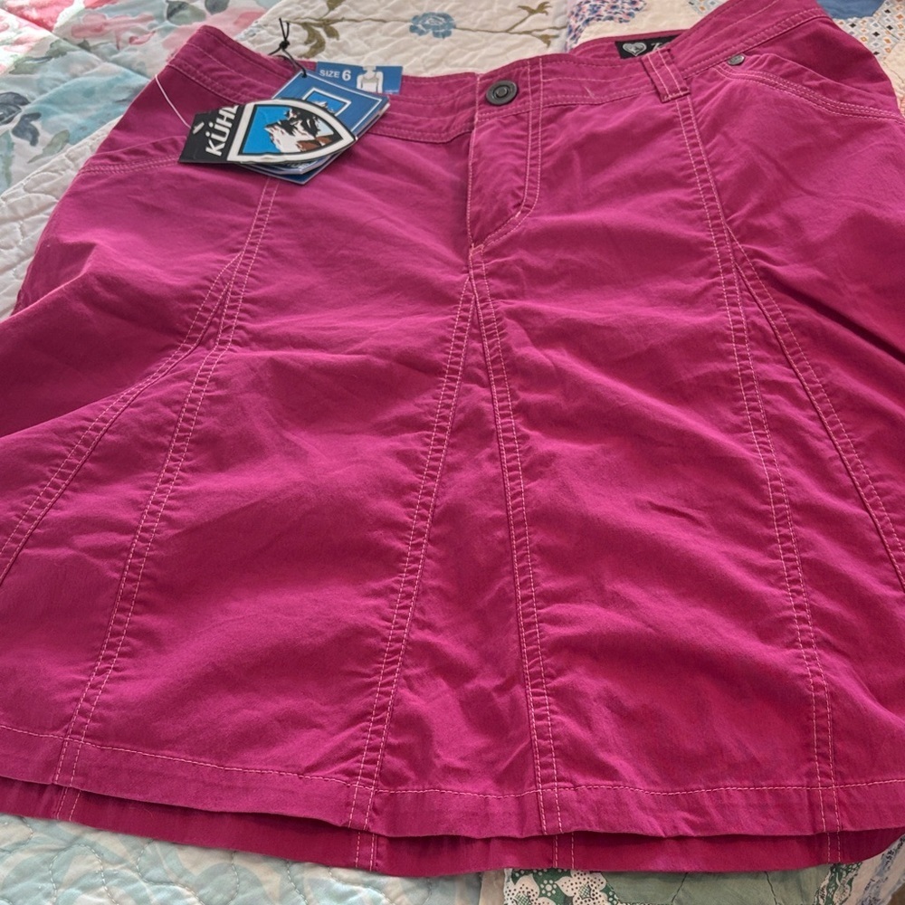 Kuhl Mountain Culture Fuchsia Skirt Size 6